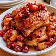 Apple Cranberry Roasted Chicken for 4