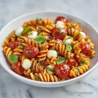 Caprese Pasta Salad Recipe in 22 Minutes