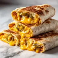 Chicken Popper Burritos: Cheesy and Crispy