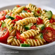 Easy Cold Pasta Salad for 6 Servings