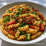 Lemon-Garlic Pasta Salad for 7 Servings