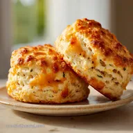 Savory High Protein Breakfast Biscuits with Cheese