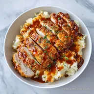 Honey BBQ Chicken & Creamy Garlic Parmesan Potatoes