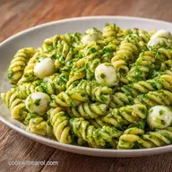 Pesto Mozzarella Pasta Salad in 15 Min