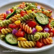 Rainbow Vegetable Pasta Salad Meal Prep