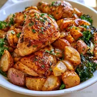 Roasted Chicken Legs with Potatoes for 6