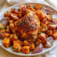 Sweet Potato Sheet Pan Dinner for 4