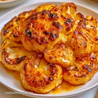 Whole Roasted Cauliflower with Garlic