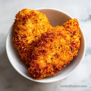 Air Fryer Breaded Chicken Breast Recipe for 4 Servings Recipe Card