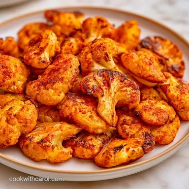 Air Fryer Cauliflower in 20 Minutes Recipe Card