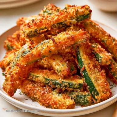 Air Fryer Zucchini with Parmesan Recipe Card