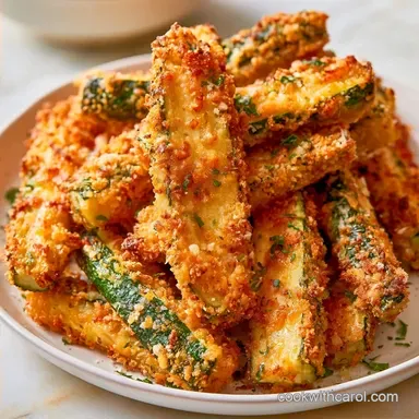Air Fryer Zucchini with Parmesan