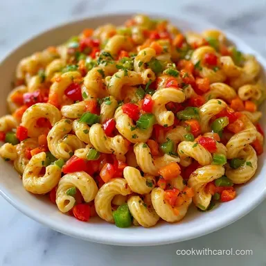 Basic Macaroni Salad for 12 Servings Recipe Card