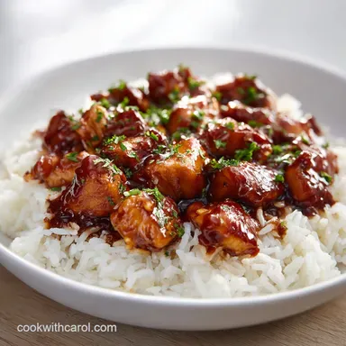 BBQ Chicken Burrito Bowls in 15 Minutes Recipe Card