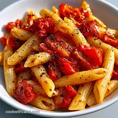 Bell Pepper Pasta Salad for 4 Servings