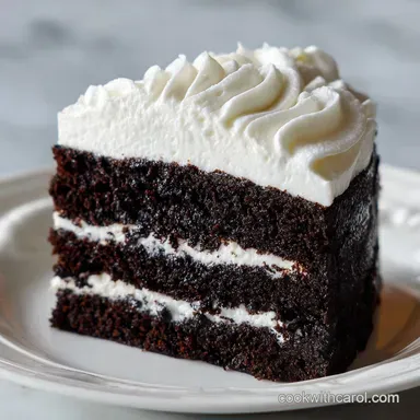 Black Velvet Cake with Black Cocoa