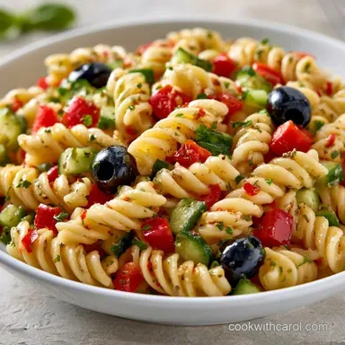 Budget Friendly Pasta Salad: Meal Prep Recipe Card