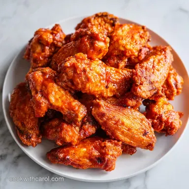Game Day Recipe with Buffalo Wings Baked Recipe Card