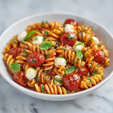 Caprese Pasta Salad Recipe in 22 Minutes
