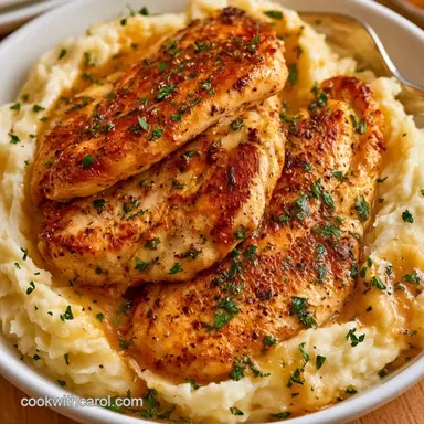 Creamy Chicken and Mashed Potatoes Recipe Card