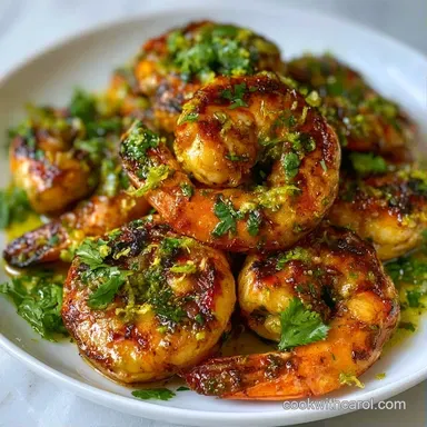 Cilantro Lime Grilled Shrimp in 35 Minutes Recipe Card