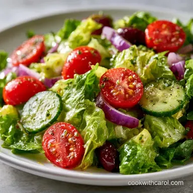 Classic Italian Side Salad in 15 Minutes Recipe Card