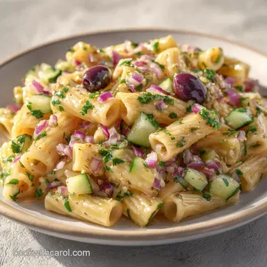 Cold Lemon Pasta Salad for 8 Servings
