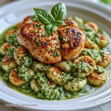 Creamy Chicken Pesto Gnocchi One-Pan