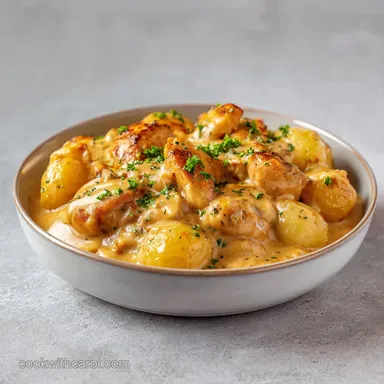 Creamy Garlic Cheesy Chicken: 45 Min