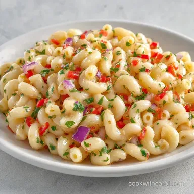Creamy Parmesan Macaroni Salad: Savory