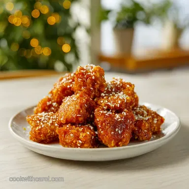 Crispy Sweet Sesame Chicken in 30 Minutes Recipe Card
