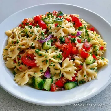 Easy Italian Bowtie Salad in 25 Minutes