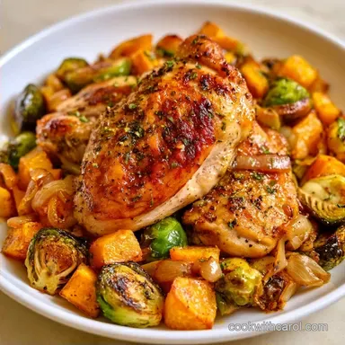 Sheet Pan Chicken with Butternut Squash