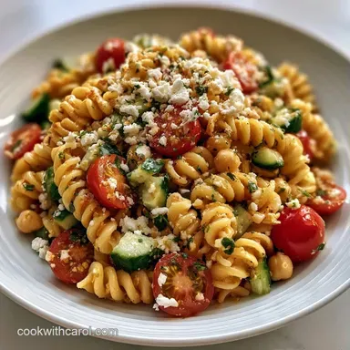 Fresh Herb Pasta Salad with Chickpeas Recipe Card