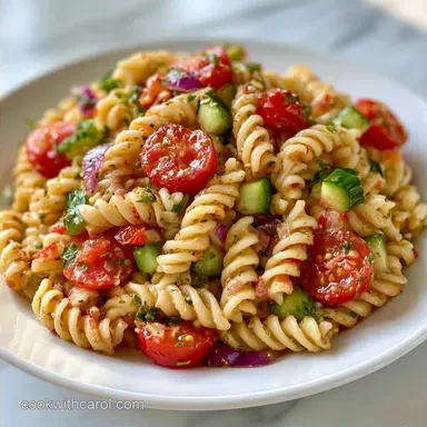 Garden Veggie Pasta Salad for 8 Servings