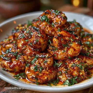 Garlic Grilled Shrimp for 6 Servings Recipe Card