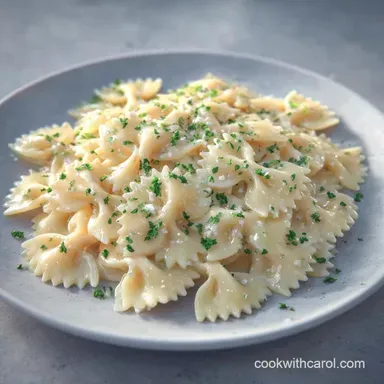 Garlic Parmesan Pasta Salad: Creamy