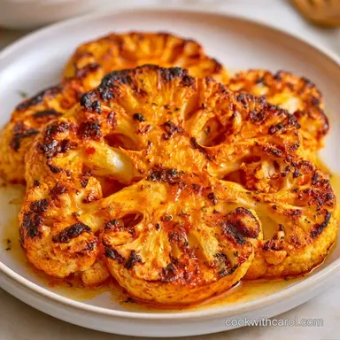 Cauliflower Steaks On the Grill for 2