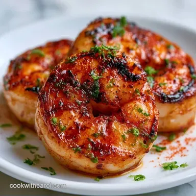 Grilled Chili Lime Shrimp for 4 Servings Recipe Card