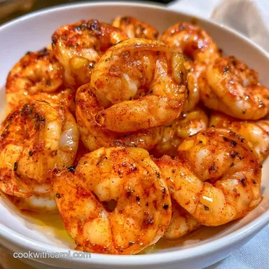 Grilled Shrimp on Grill Pan in 15 Min Recipe Card