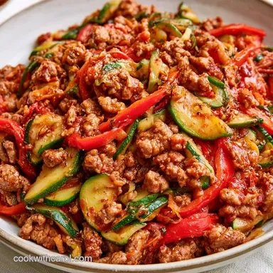 Healthy Beef Skillet in 30 Minutes Recipe Card