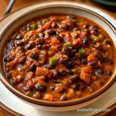 Bean Soup Black in 50 Minutes Recipe Card