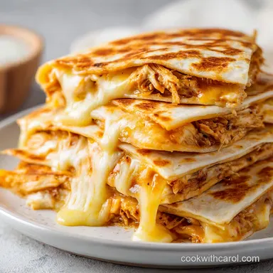 Chicken Ranch Quesadillas in 20 Minutes: Crispy and Creamy