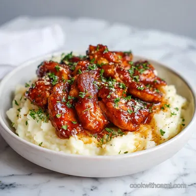 Honey BBQ Chicken Garlic Parmesan Potatoes for 4 Servings Recipe Card