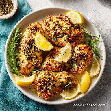Quick Weeknight Chicken Dinner: Pan-Seared with Lemon Garlic Sauce Recipe Card