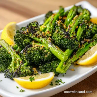 Roasted Broccoli for Breaded Chicken in 25 Minutes Recipe Card