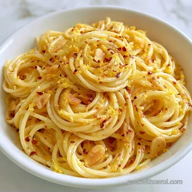 Lemon Olive Oil Pasta in 25 Minutes Recipe Card