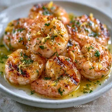 Lemon Pepper Grilled Shrimp in 10 Minutes Recipe Card
