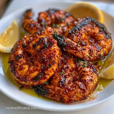 Mediterranean Grilled Shrimp for 4 Recipe Card