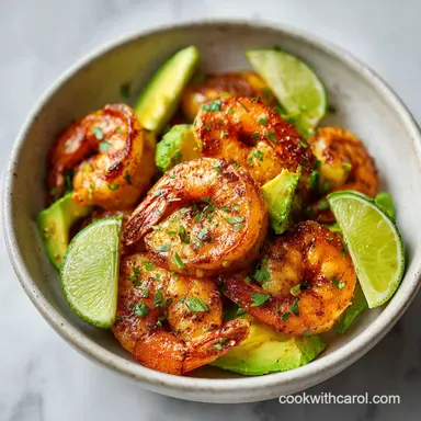 Mexican Shrimp Bowls: Meal Prep Recipe Card